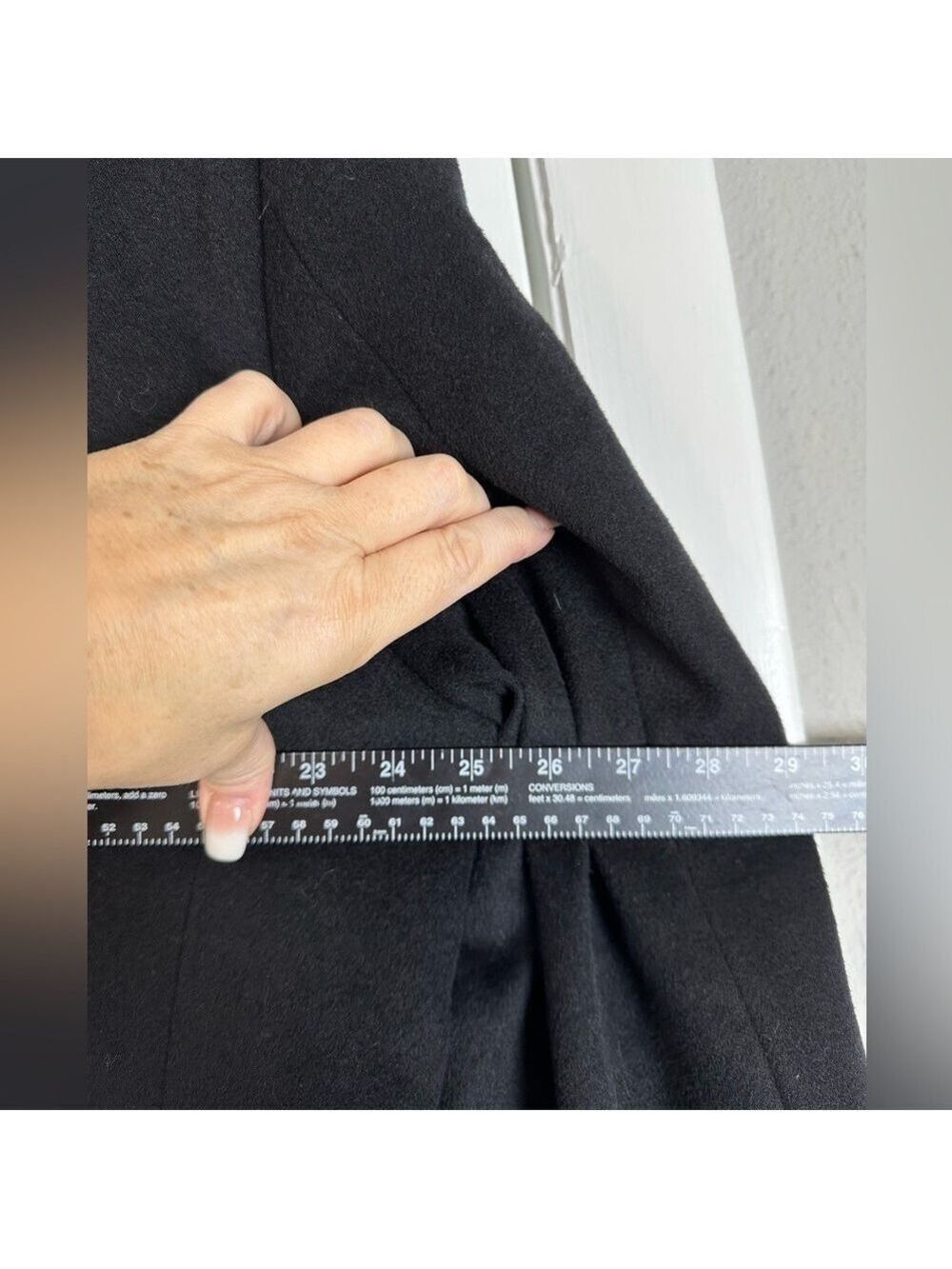 T. Harris London Blazer Cashmere Silk Wool Blend Black 2 Button Men’s Jacket - Picture 7 of 10